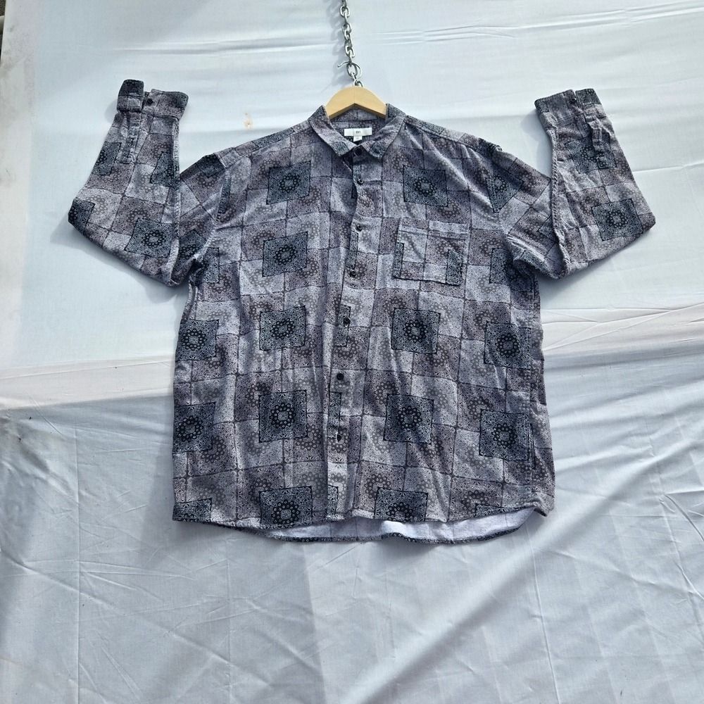 BP Gray Patterned Shirt - Picture 2 of 7
